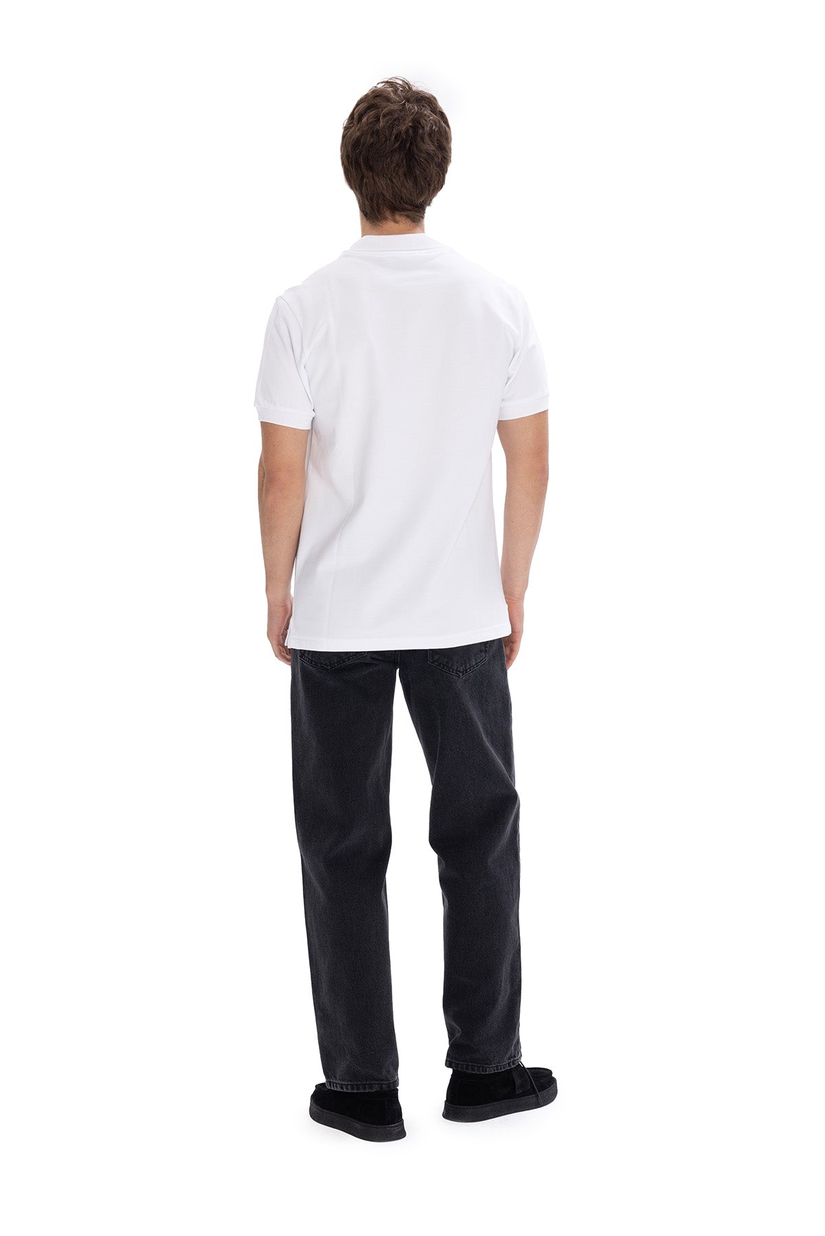 POLO YAKA T-SHIRT - BEYAZ - BEYAZ XXL