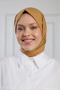 Pure Cotton Shawl - Camel
