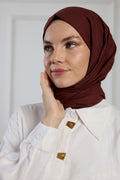 Pure Cotton Shawl - Chocolate