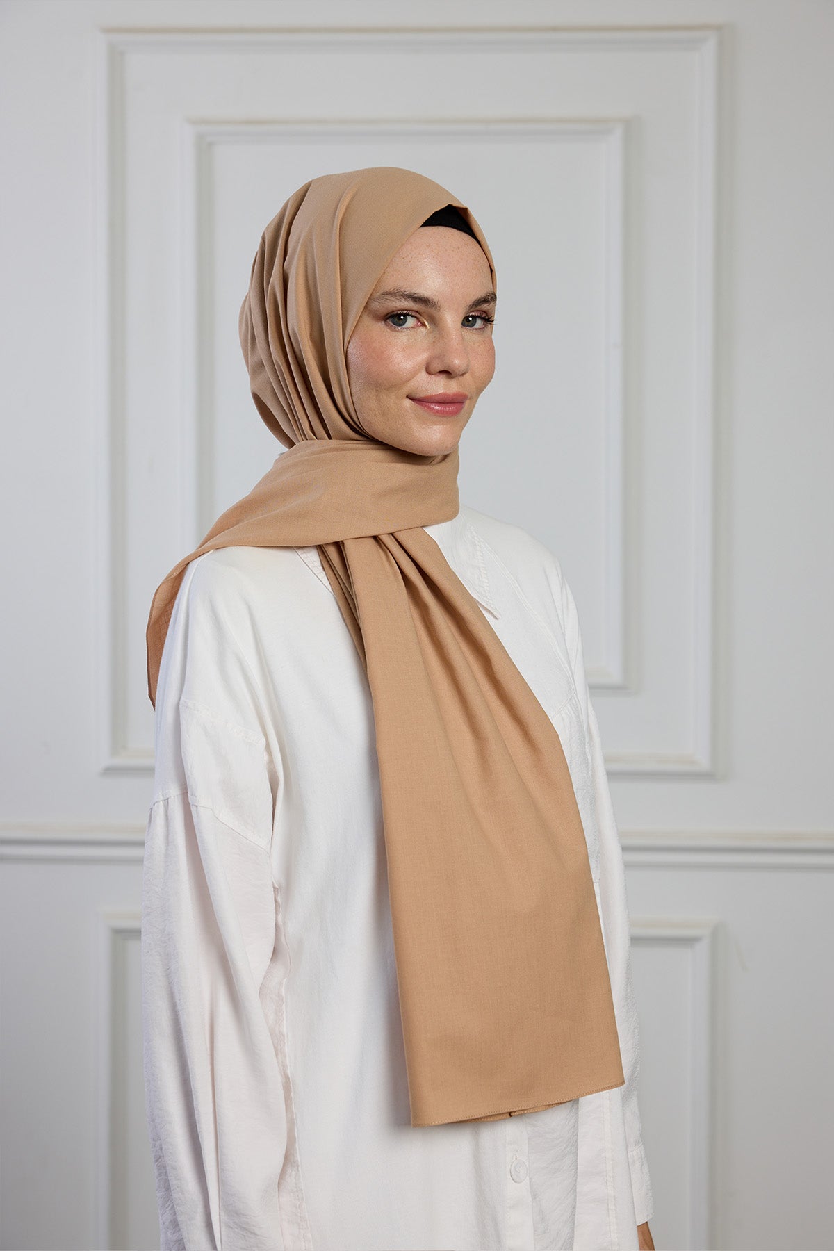 Pure Pamuk Şal - Latte