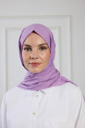 Pure Cotton Shawl - Lilac
