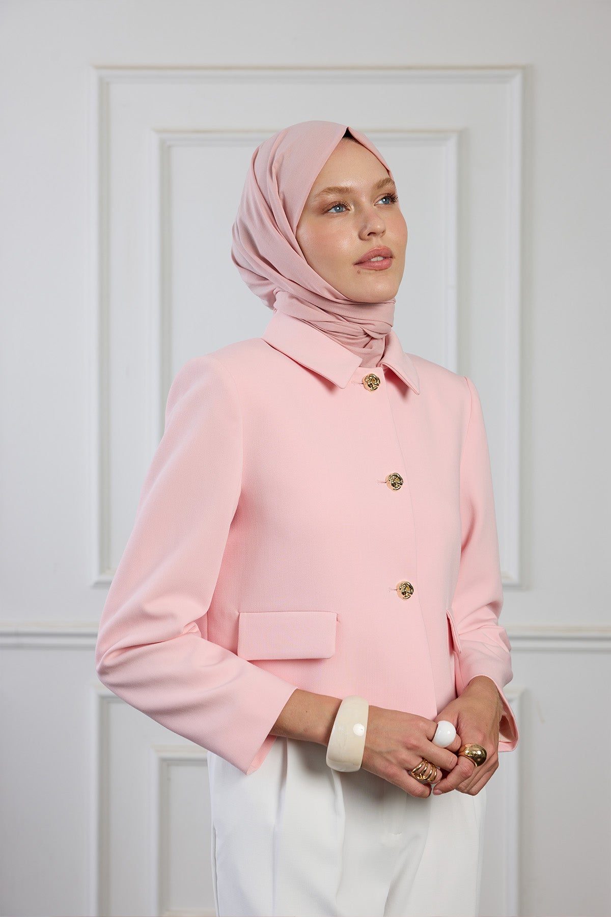 Pure Pamuk Şal - Soft Pembe