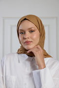 Pure Cotton Shawl - Milk Coffee
