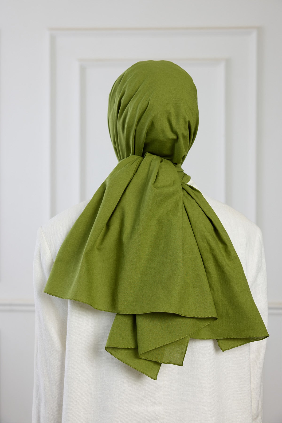 Pure Pamuk Şal - Zeytin Yeşili