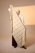Pure Tone Shawl - Square Print - Beige - Khaki
