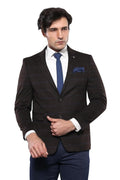 4-Drop Classic Brown Men's Jacket - Wessi