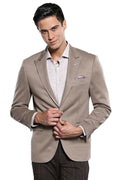 Penye Beige Slim Fit Jacket | Wessi