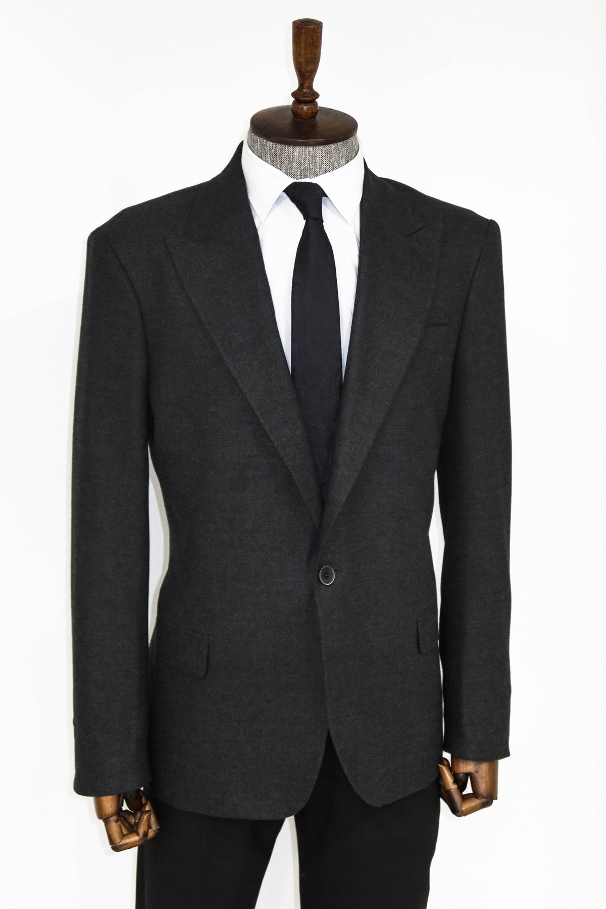 Desensiz Slim Fit Spor Füme Erkek Ceket - Wessi