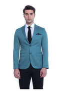 Acun Collar Cotton Green Jacket - Wessi