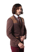 Penye Slim Fit Brown Jacket - Wessi