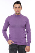 Half Turtleneck Purple Knitwear - Wessi