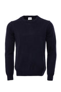 Navy Blue Crew Neck Knitwear - Wessi