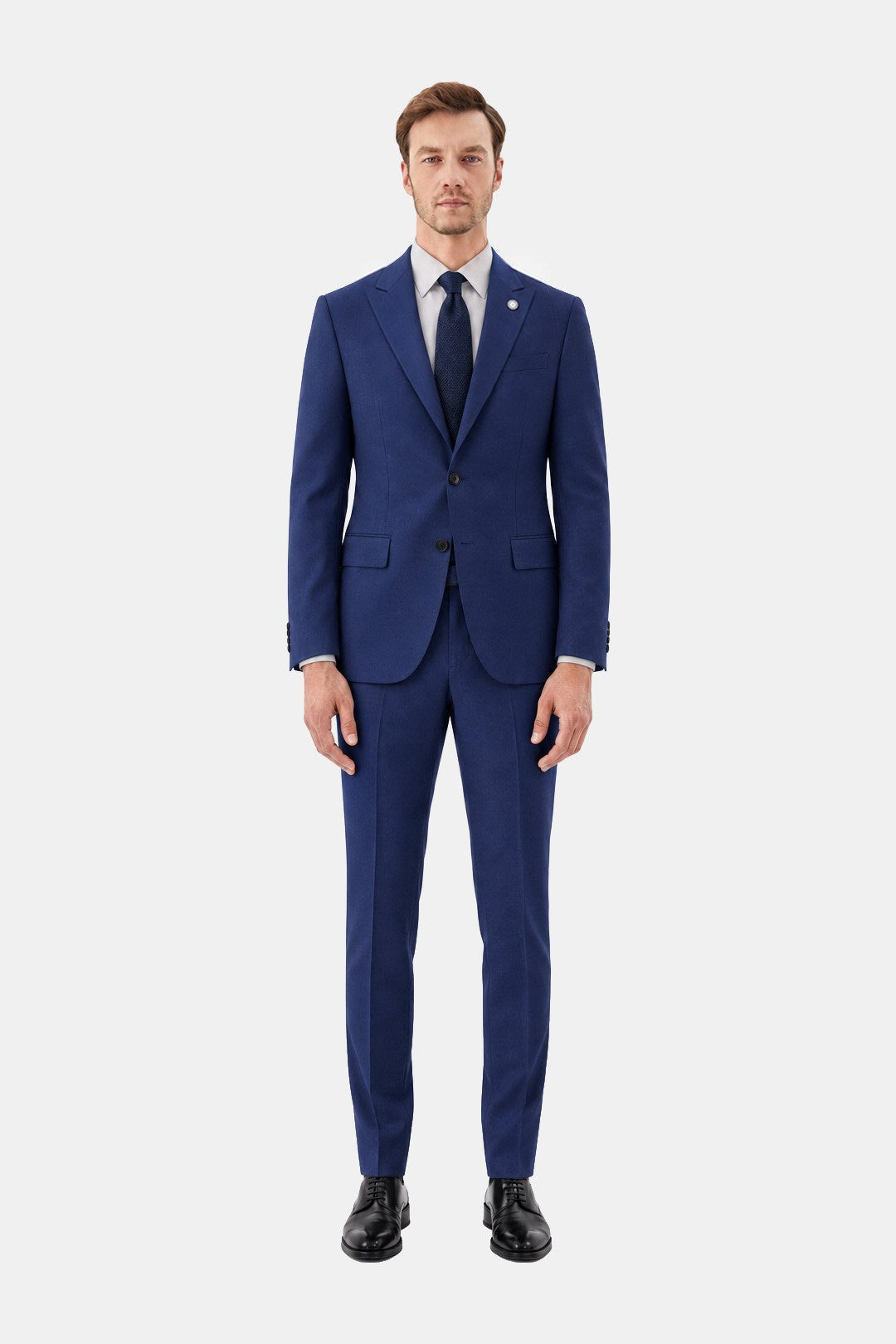 Açık Lacivert SABRİ ÖZEL SLIM FIT TAKIM ELBİSE