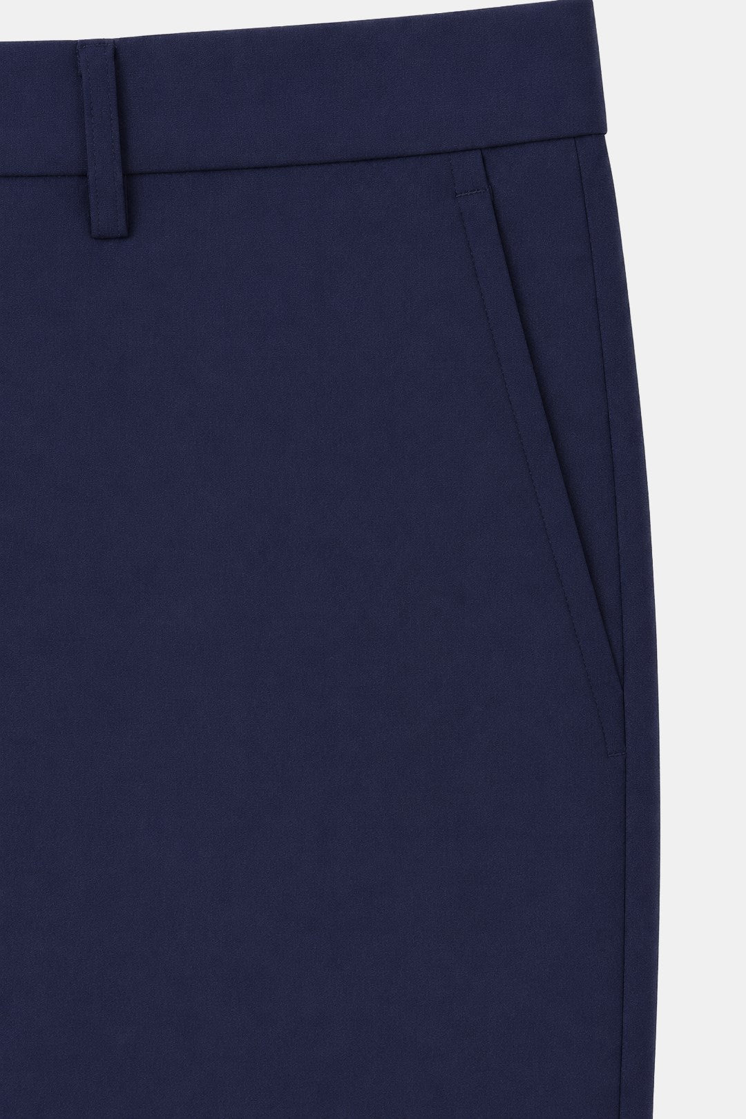Açık Lacivert Slim Fit Düz Paça 6 Drop Mono Yaka Klasik Takım Elbise