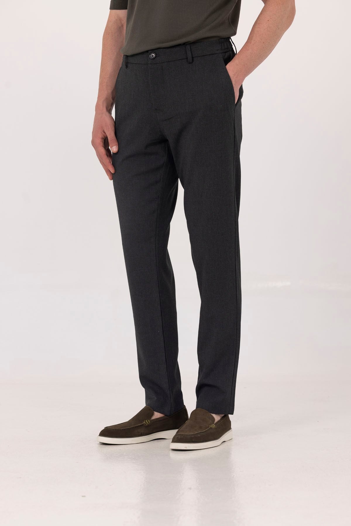 Antrasit Jogger Lastikli Pantolon