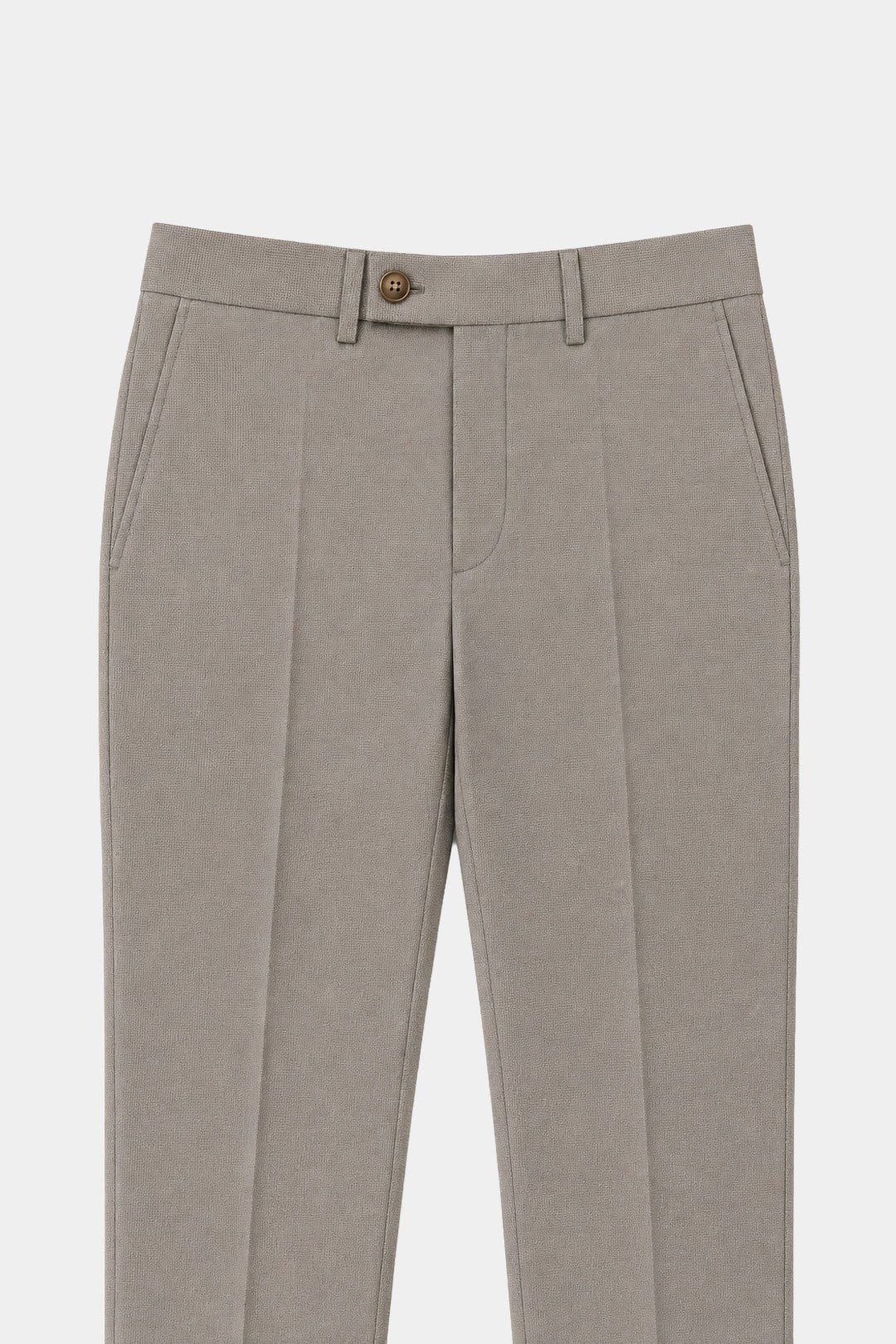 Bej Slim Fit Normal Bel 6 Drop Mono Yaka Takım Elbise