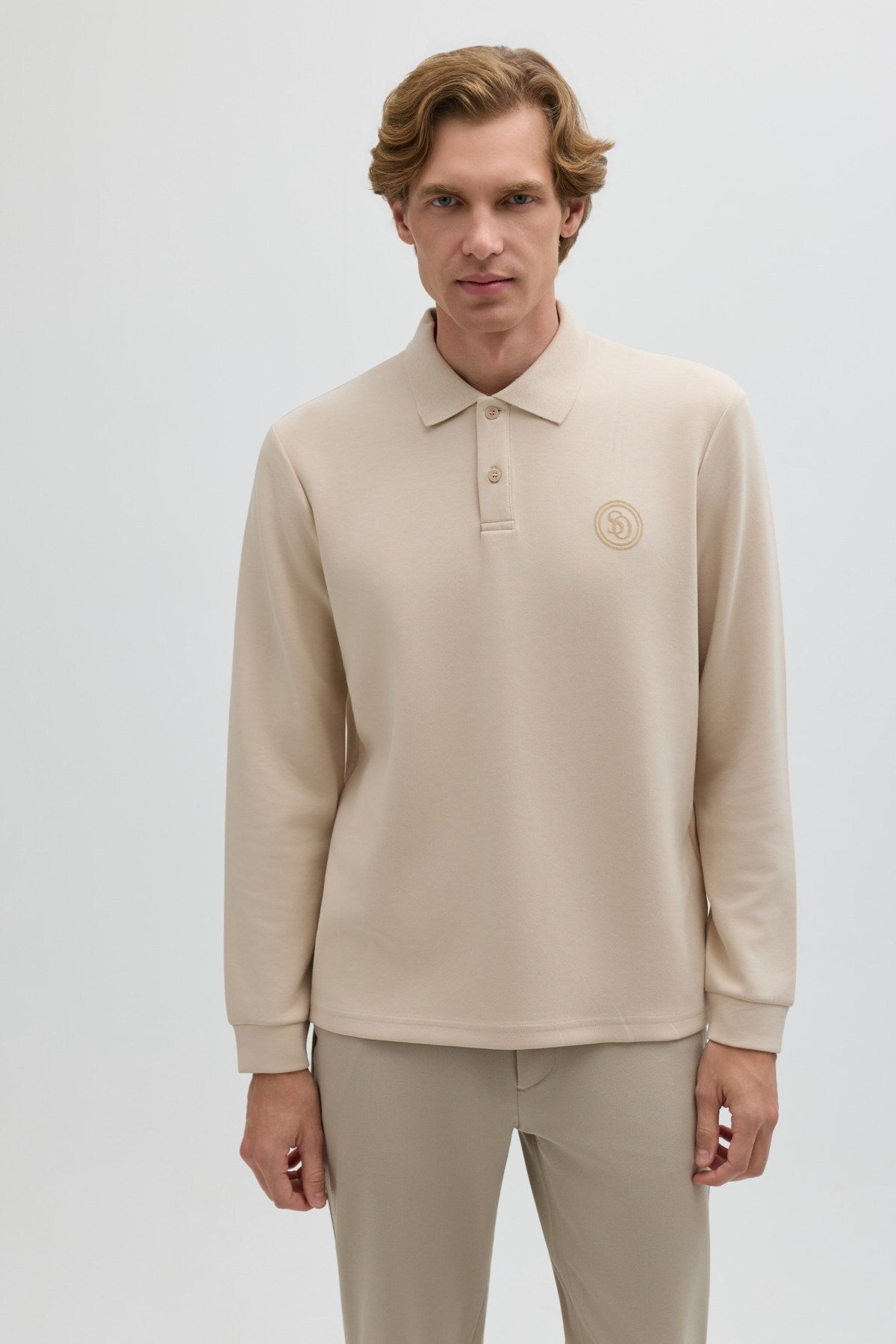 Bej POLO YAKA SWEAT