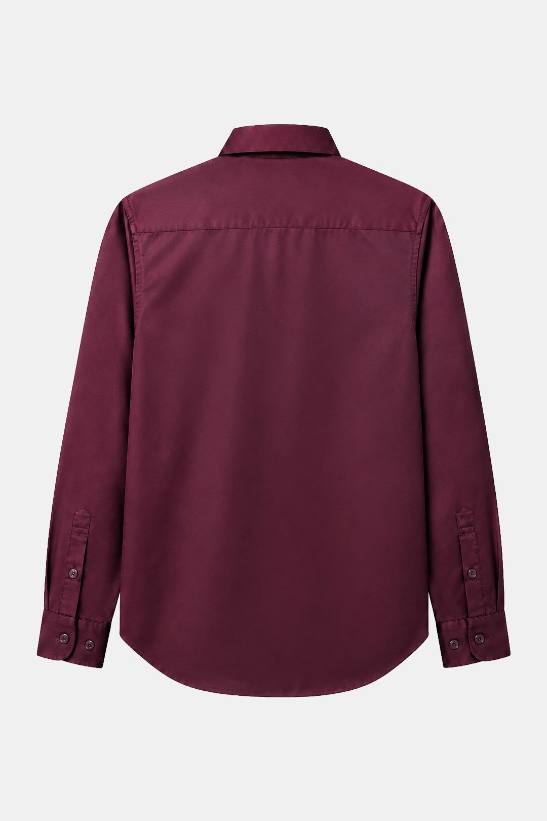 Bordo KLASİK YAKA REGULAR GÖMLEK
