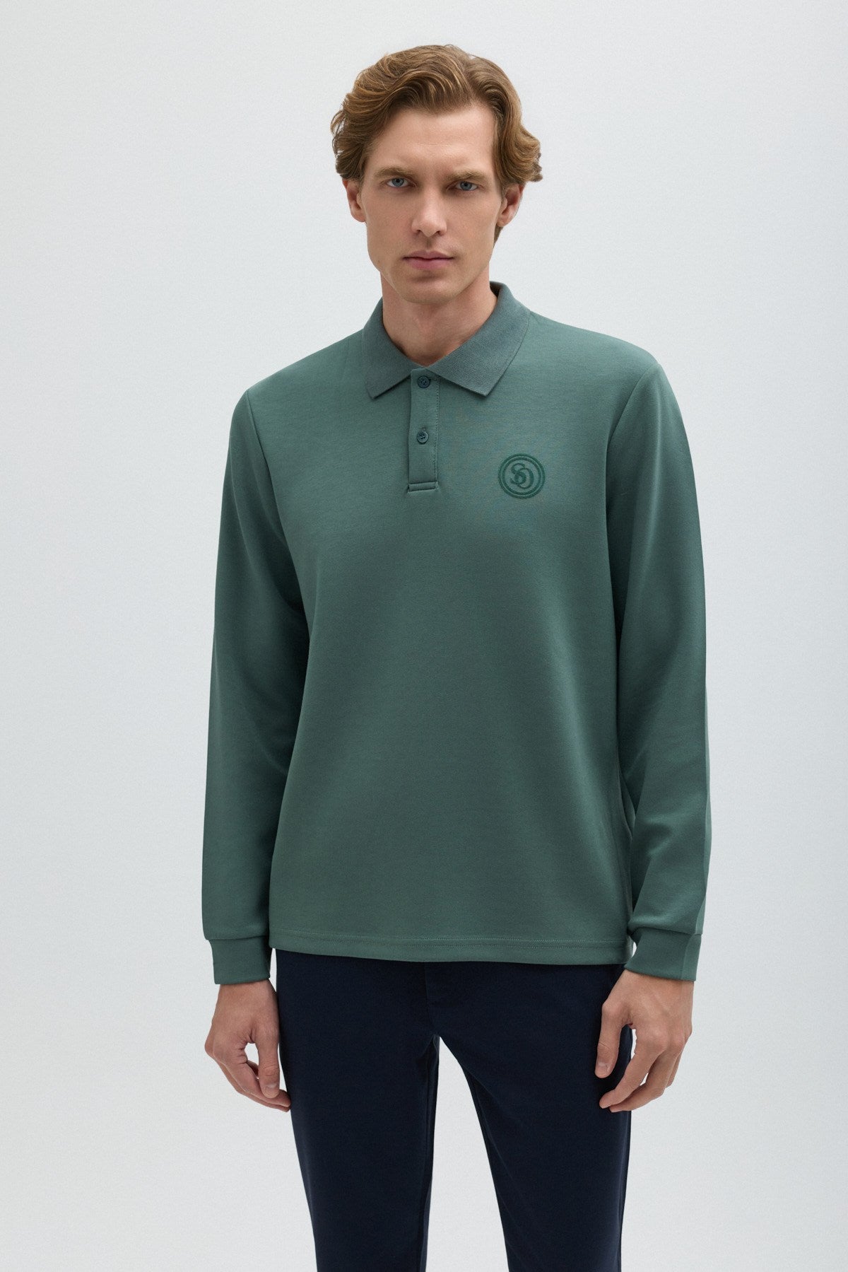Çağla Yeşili POLO YAKA SWEAT