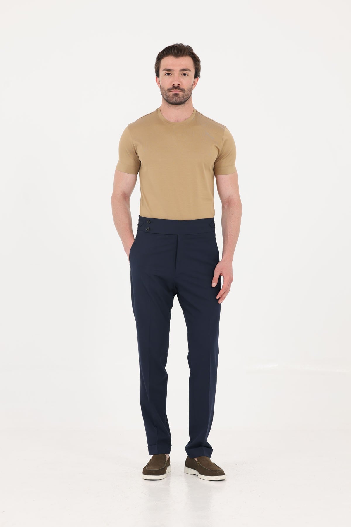 Camel %100 Pamuk Regular Fit Bisiklet Yaka Basic T-Shirt