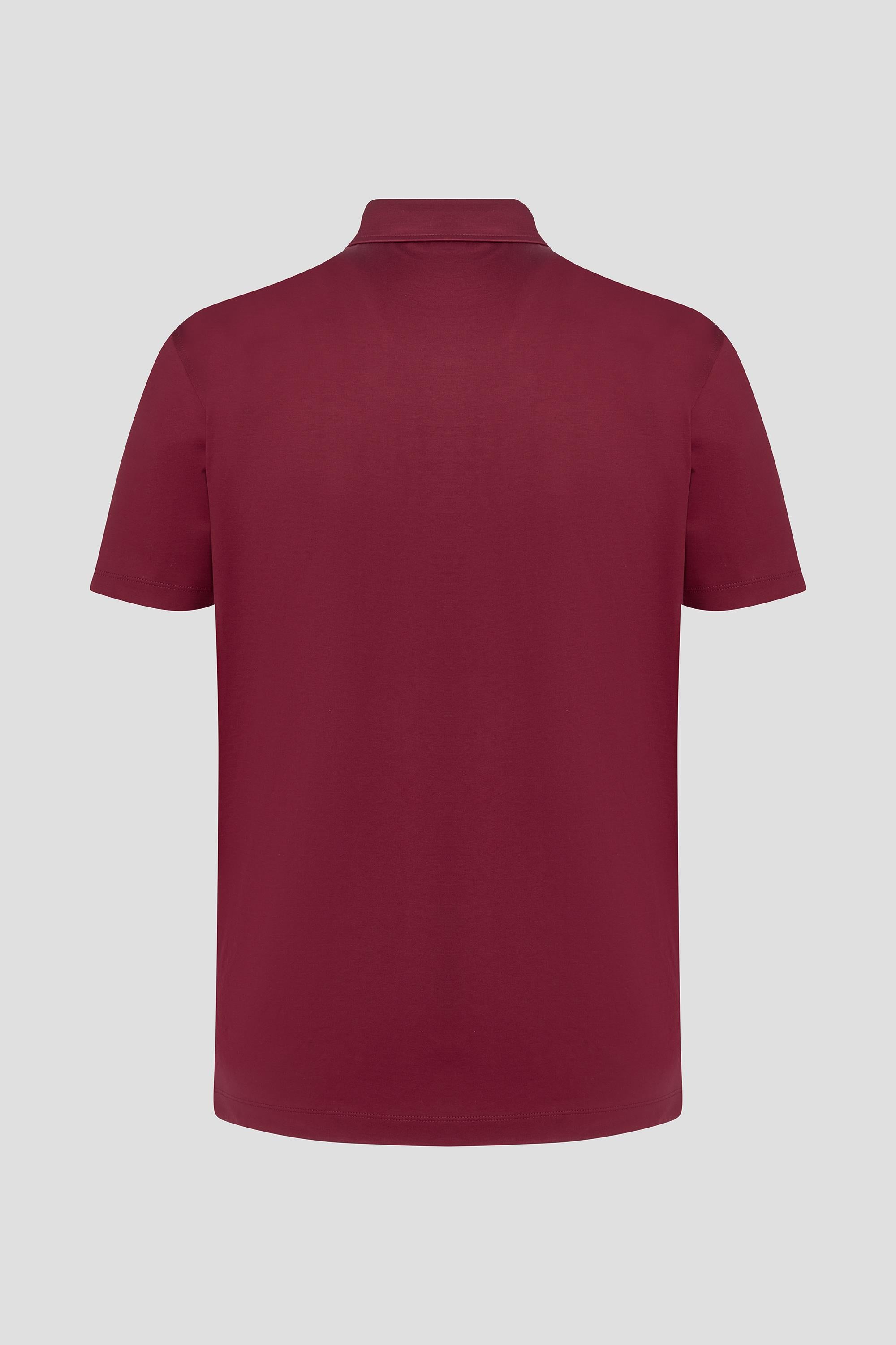Cep Detaylı Düğmeli Polo Yaka Erkek T-Shirt Kırmızı