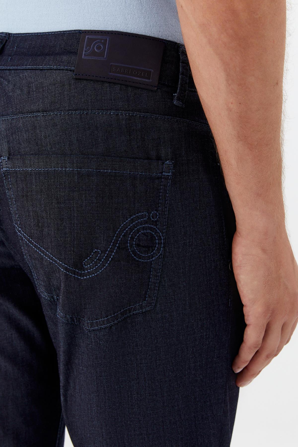 Chino Erkek Denim İndigo