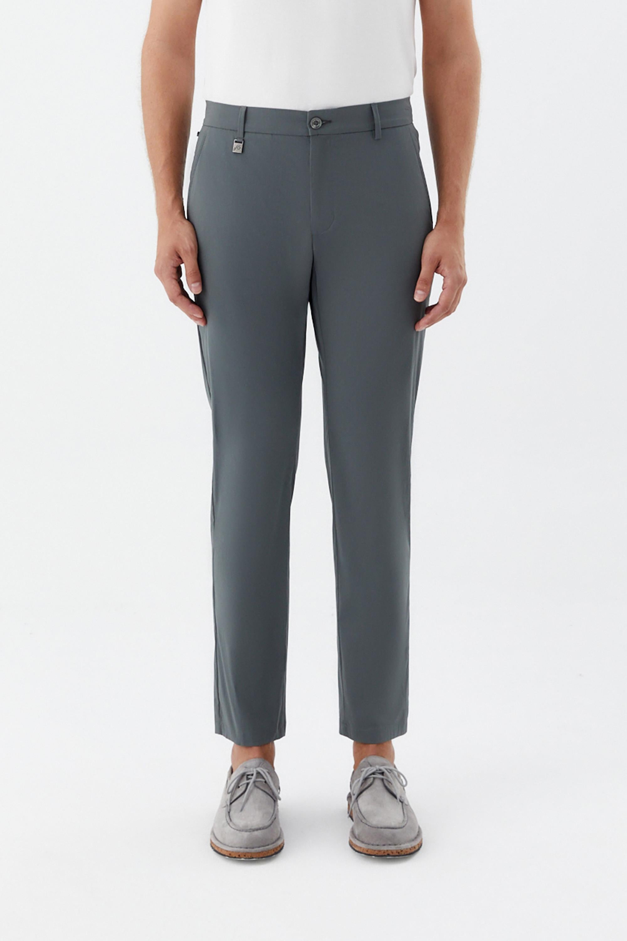 Erkek Haki Normal Kesim Regular Fit Yan Cep Normal Bel Chino Pantolon