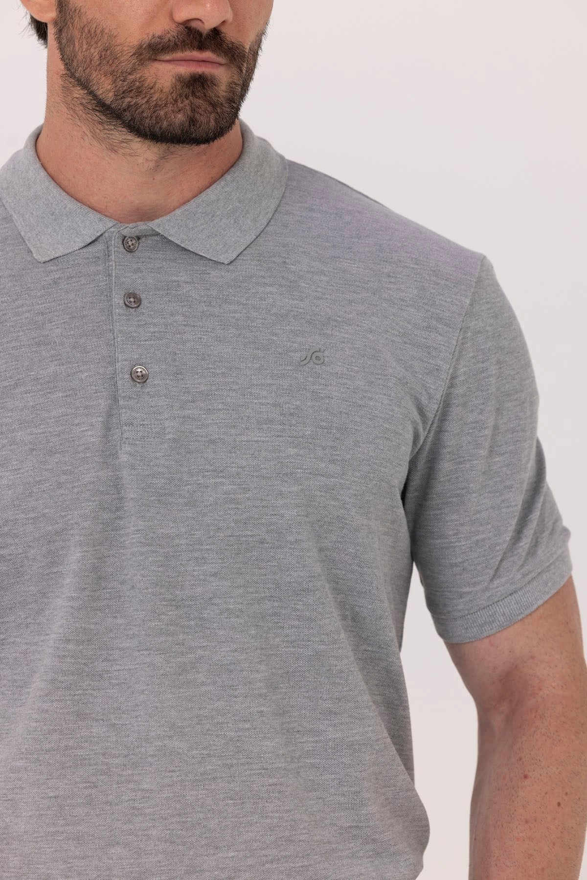 Gri Melanj 30/1 Tek Toplama Pike Polo