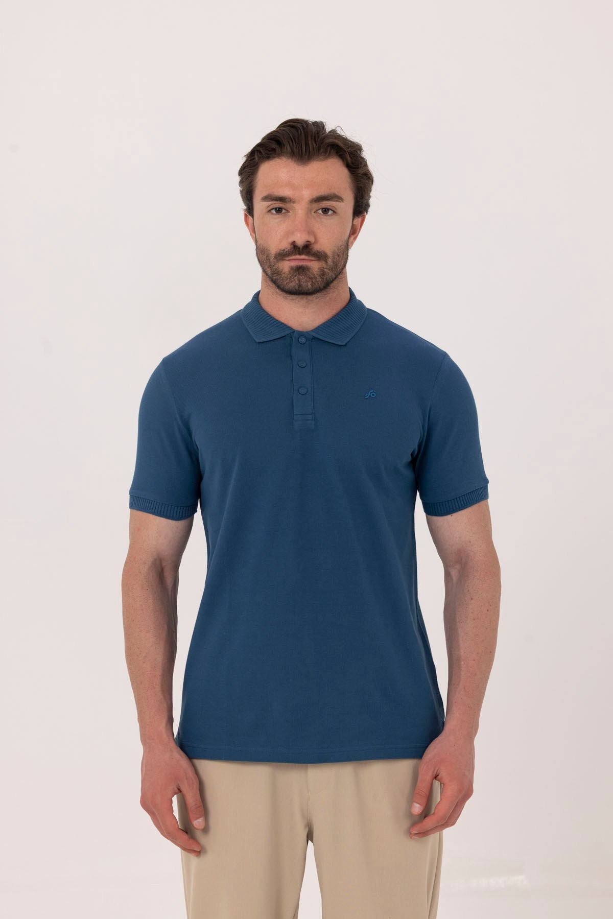 Parlement %100 Pamuk Patlı Polo Yaka Regular Fit T-Shirt