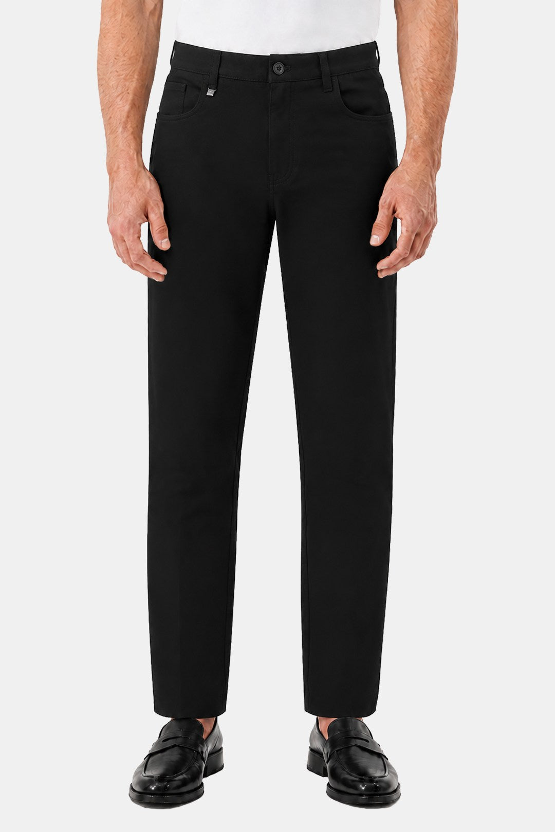 Erkek Siyah Normal Kesim Regular Fit Pantolon