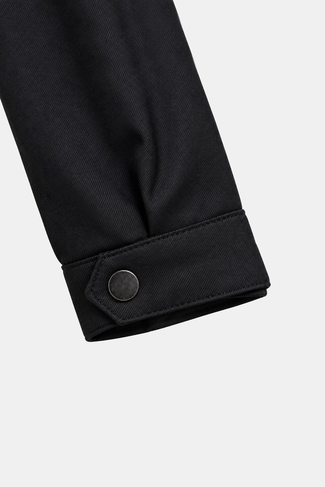 Erkek Siyah Rahat Kesim Comfort Fit Dokuma Yan Cep Dik Yaka Fermuarlı Mont