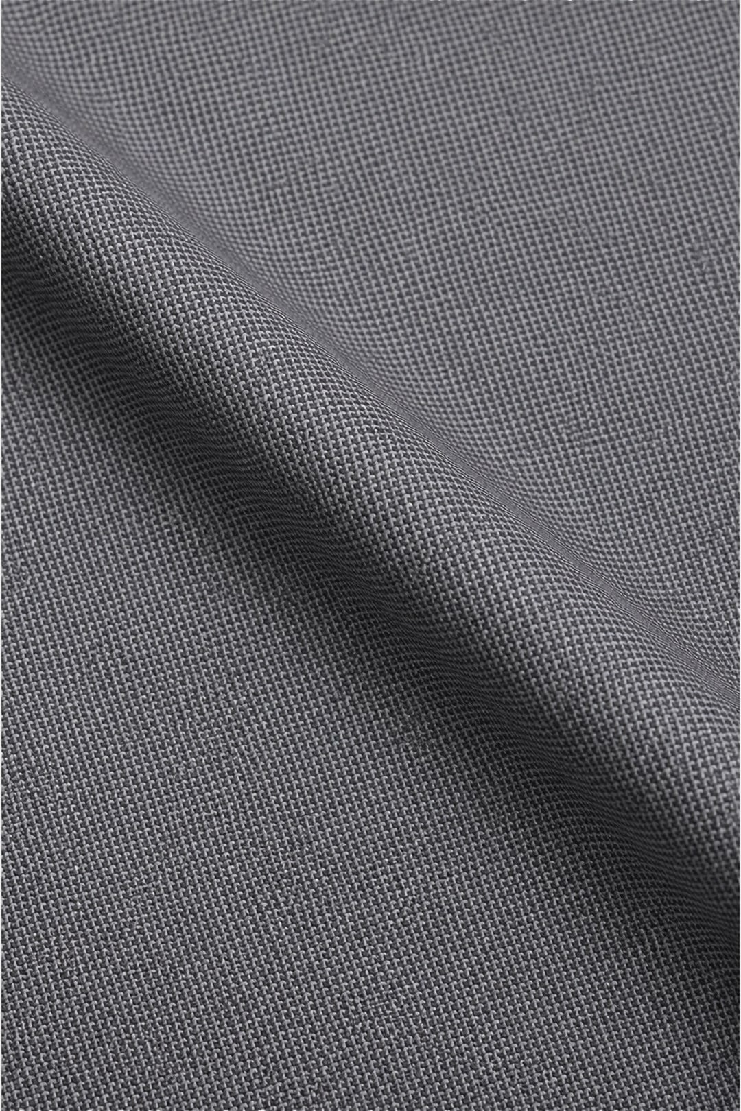 Gri Slim Fit Normal Bel 6 Drop Mono Yaka Takım Elbise