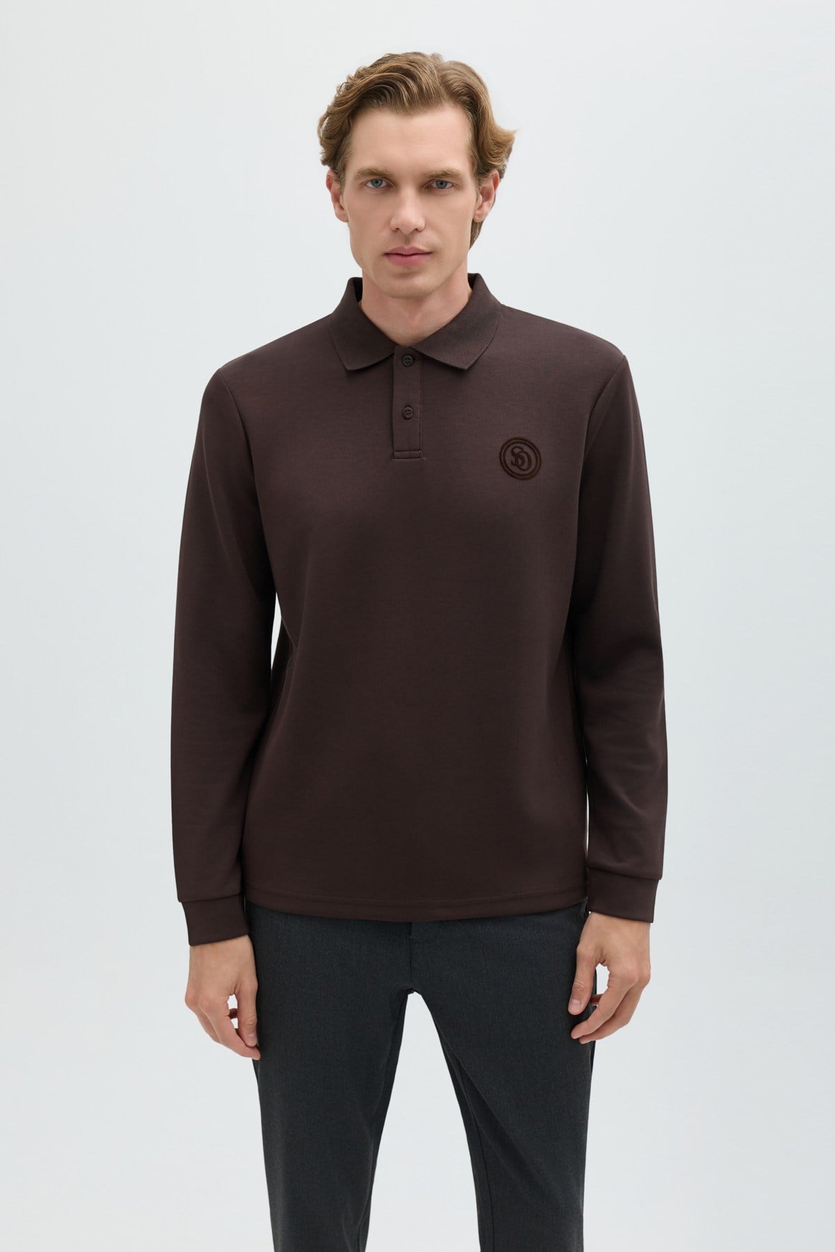 Kahve POLO YAKA SWEAT