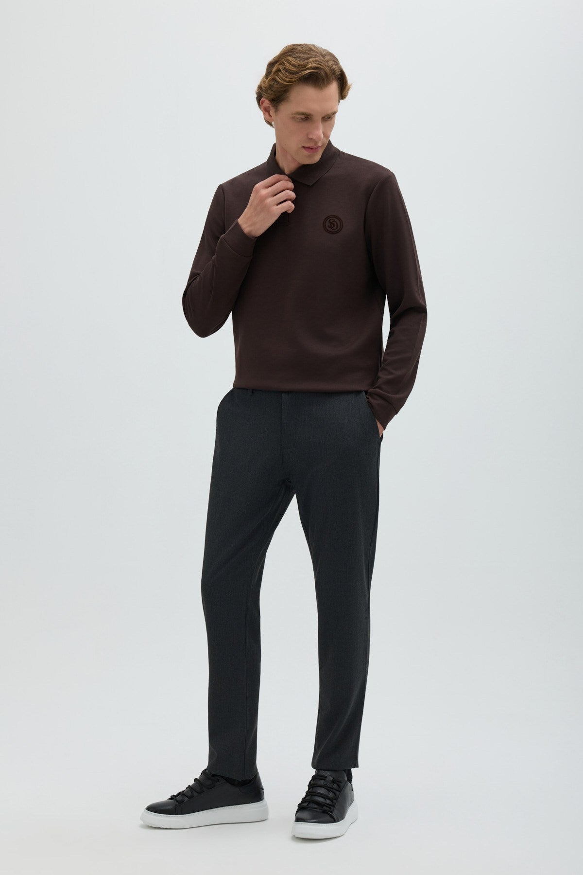Kahve POLO YAKA SWEAT