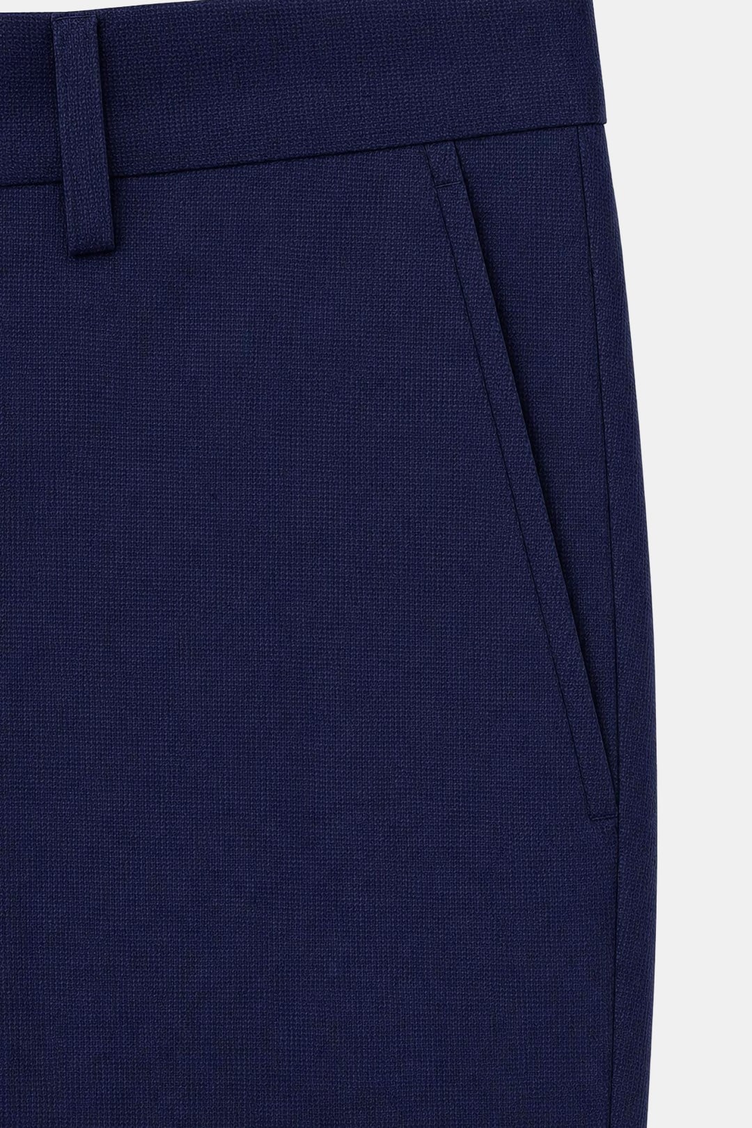 Lacivert Slim Fit Normal Bel 6 Drop Mono Yaka Takım Elbise