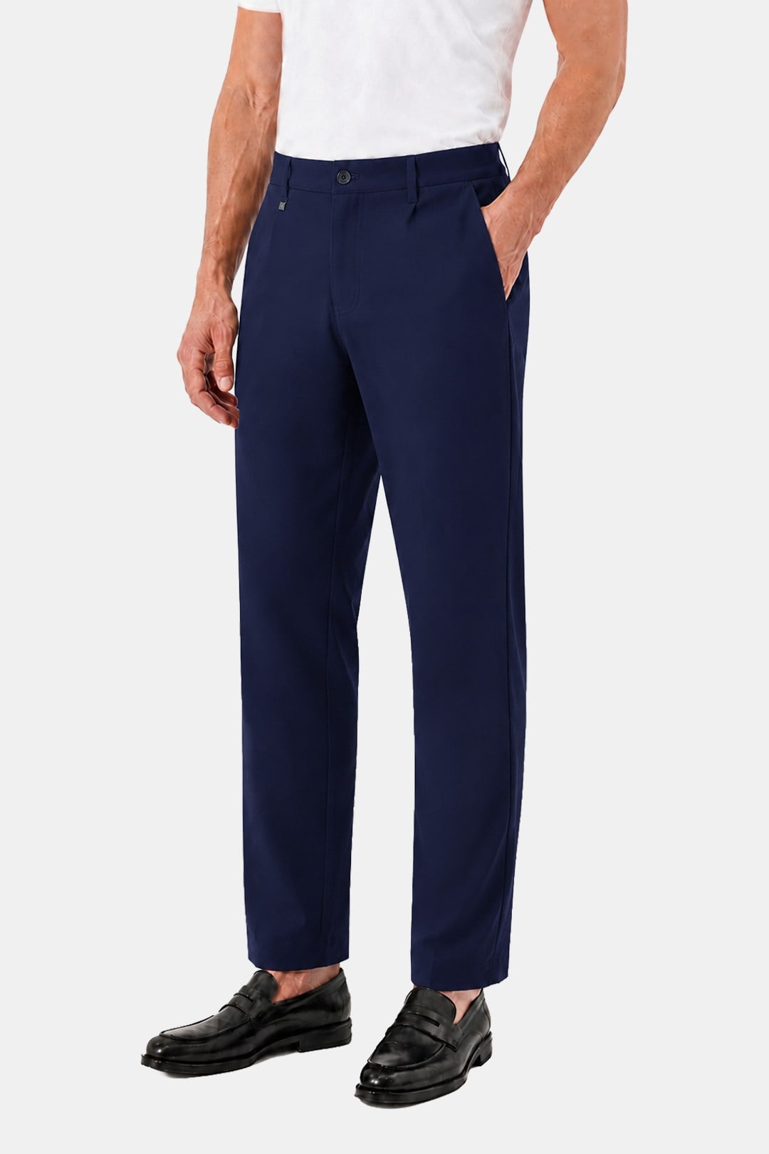 Lacivert Regular Fit Esnek Dokuma Erkek Pantolon