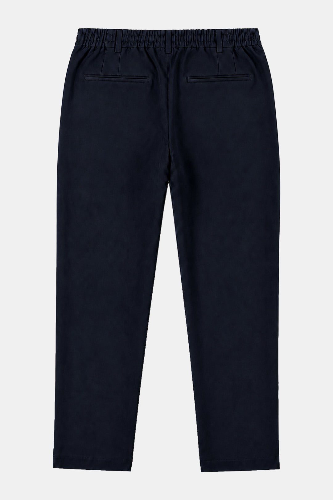 Lacivert Dokulu Arka Lastikli Köprü Kemerli Bağcıklı Slim Fit Jogger Pantolon