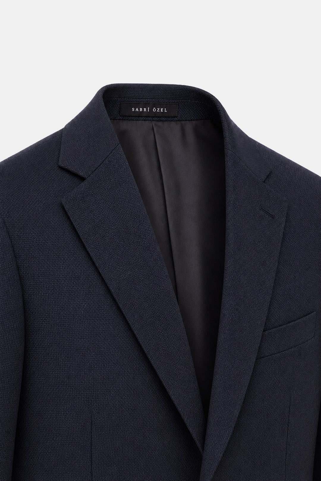 Siyah Slim Fit Normal Bel 6 Drop Mono Yaka Takım Elbise