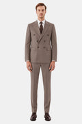 Mink Double-Breasted Suit