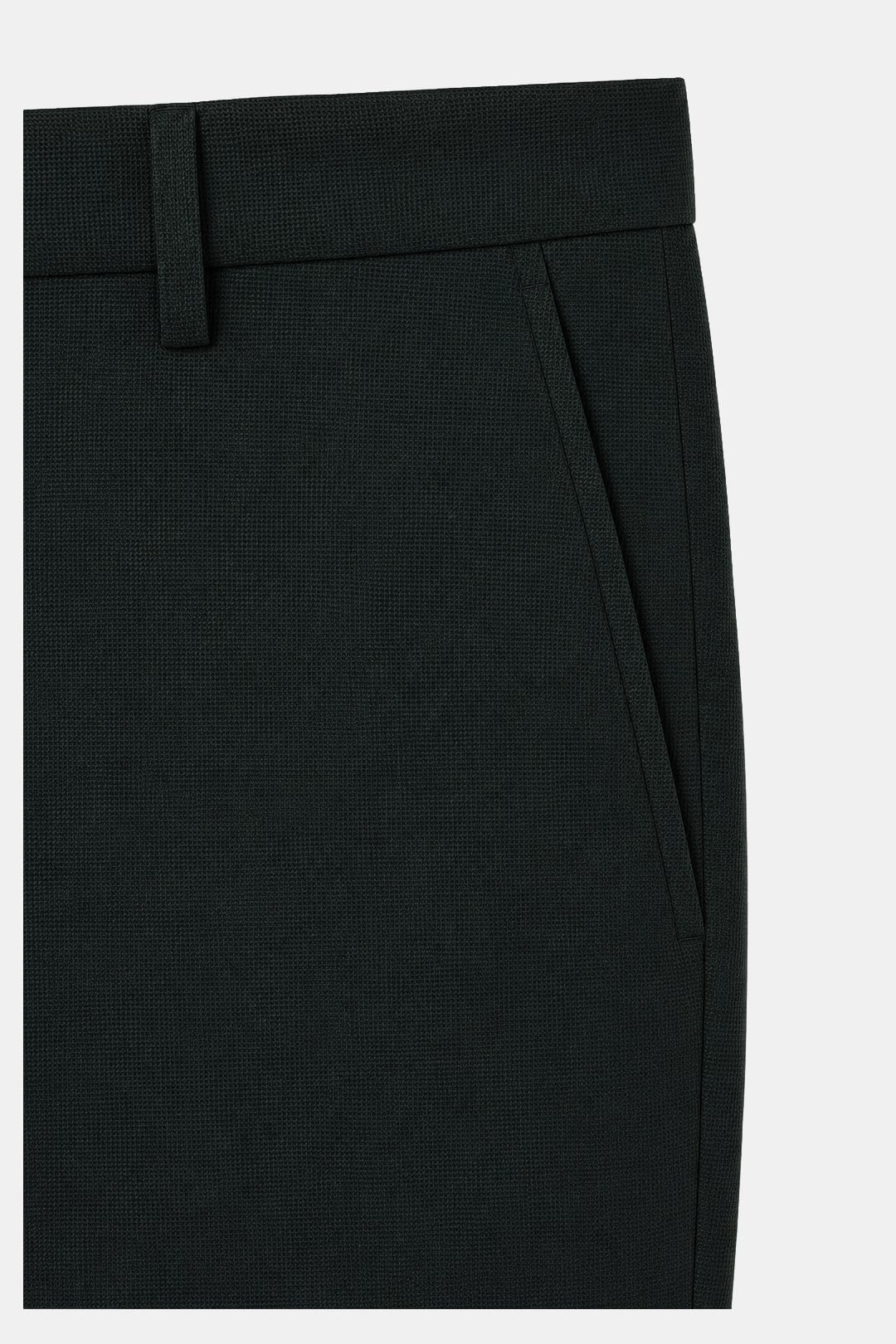 Yeşil Slim Fit Normal Bel 6 Drop Mono Yaka Takım Elbise