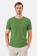 Moss Green SUPERFINE MERCERIZED COTTON T-SHIRT