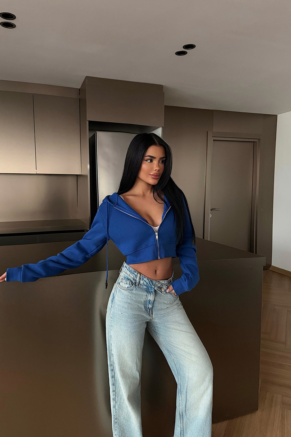 Saks Caiden Crop Hırka ATE-4853