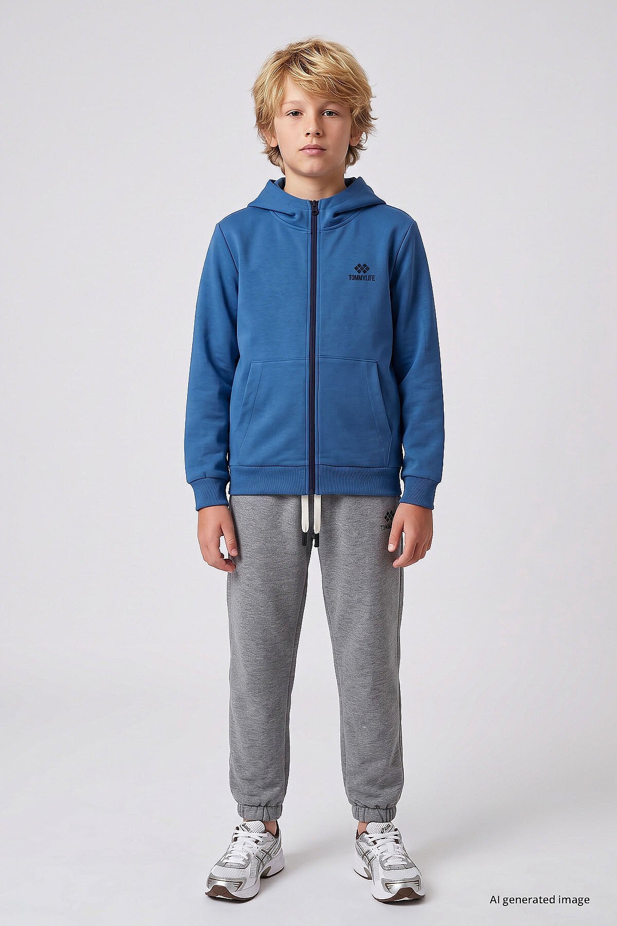 Saks Standart Kalıp Basic Erkek Çocuk Sweatshirt - 11336