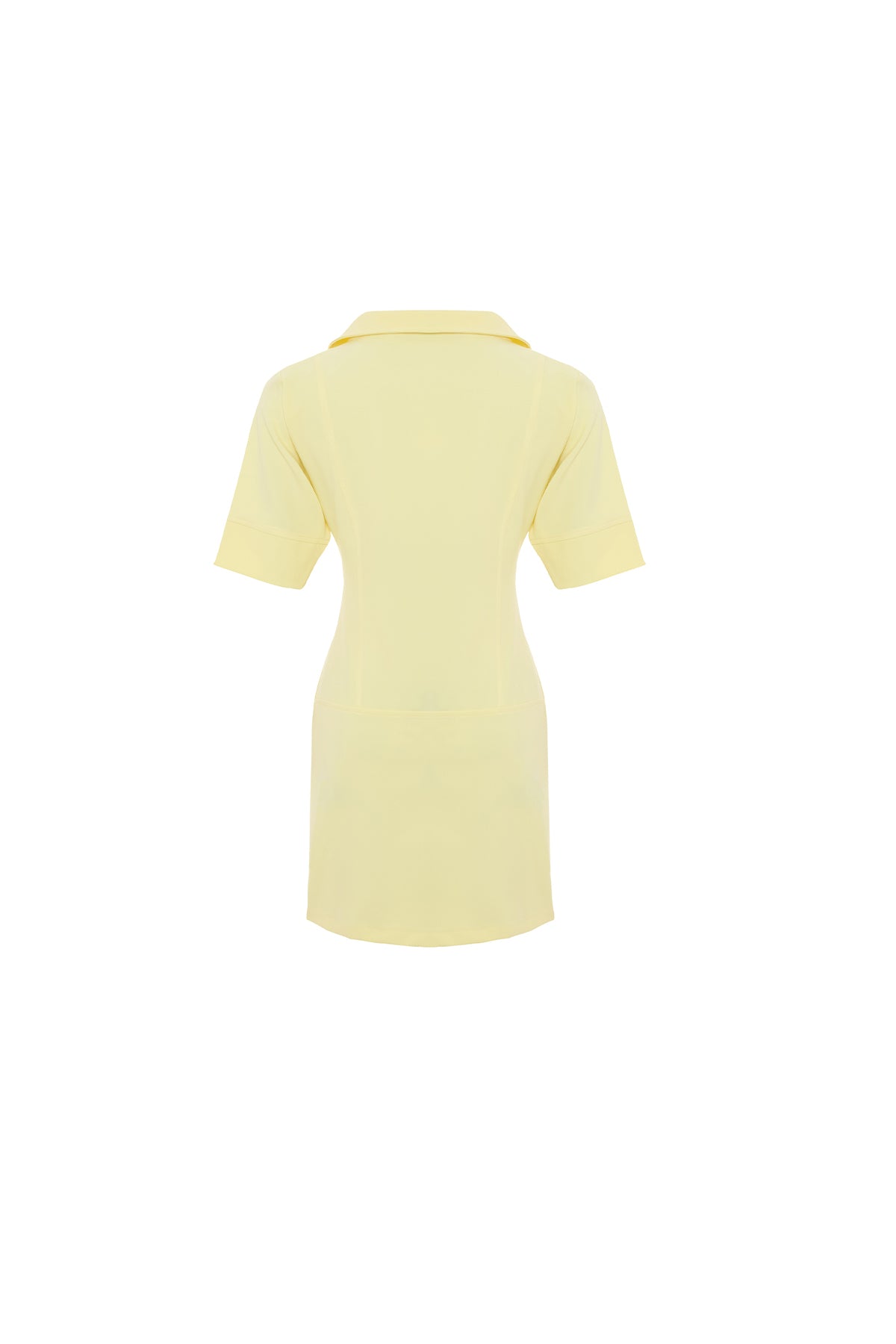 Sarı Gömlek Yaka Elbise ATE-2026