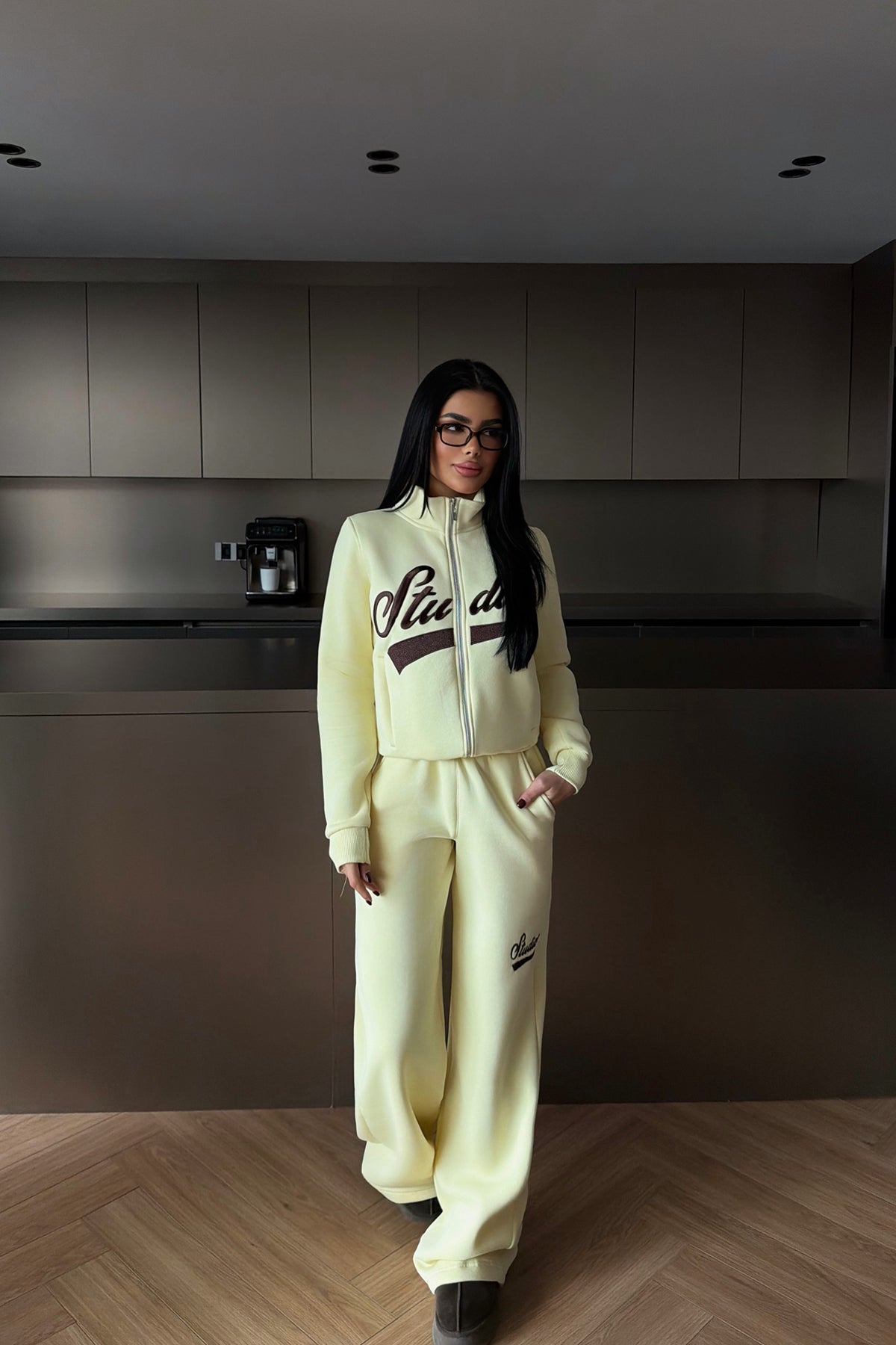 Sarı Studioy Eşofman Takım ATE-4181