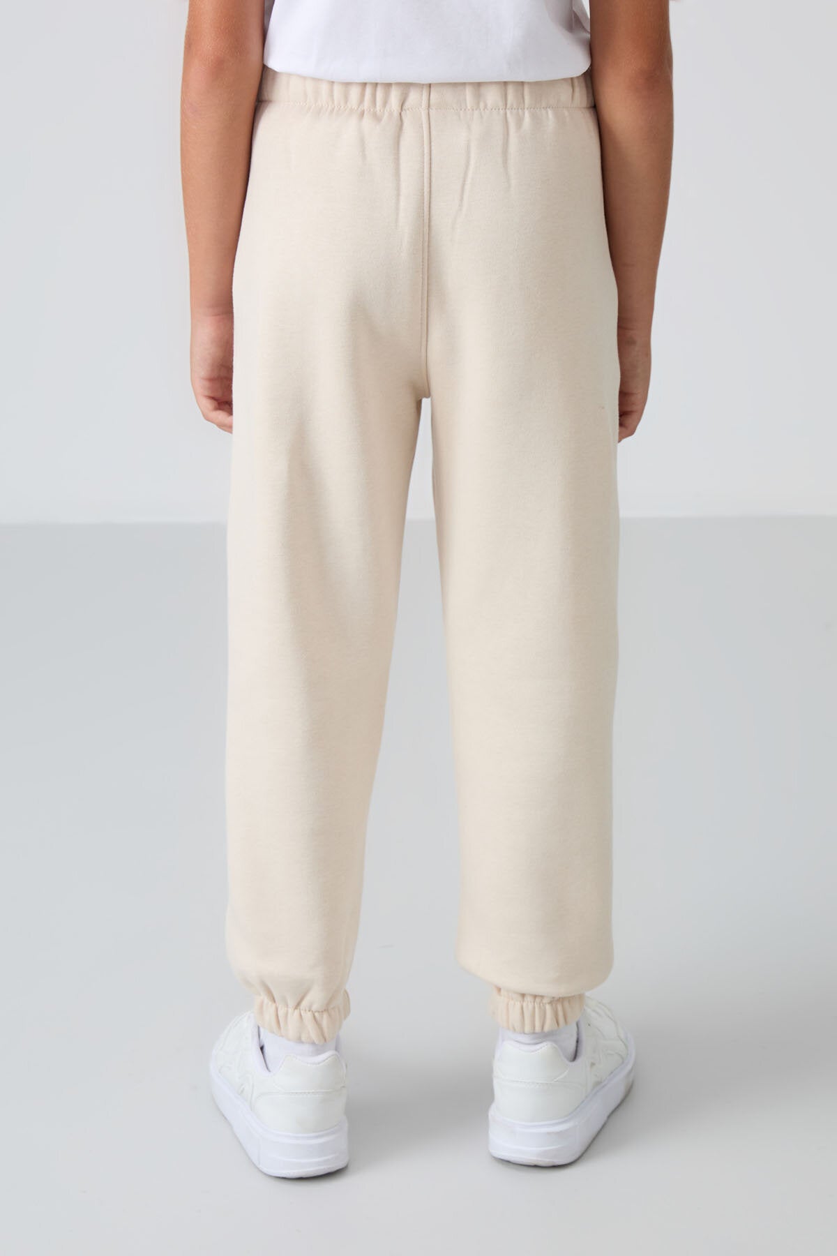 Standart Fit Basic 2'li Paket Siyah-Bej Erkek Çocuk Eşofman Alt - 11225