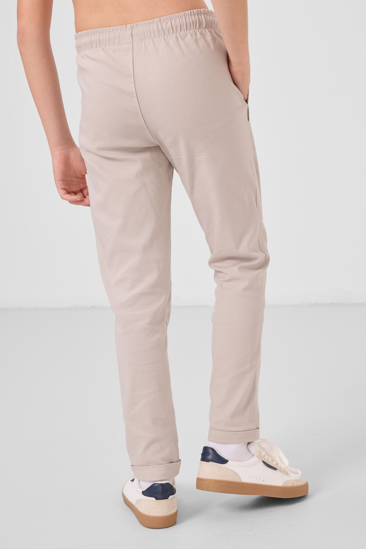 Standart Fit 2'li Paket Camel-Taş Erkek Çocuk Chino Pantolon - 11272