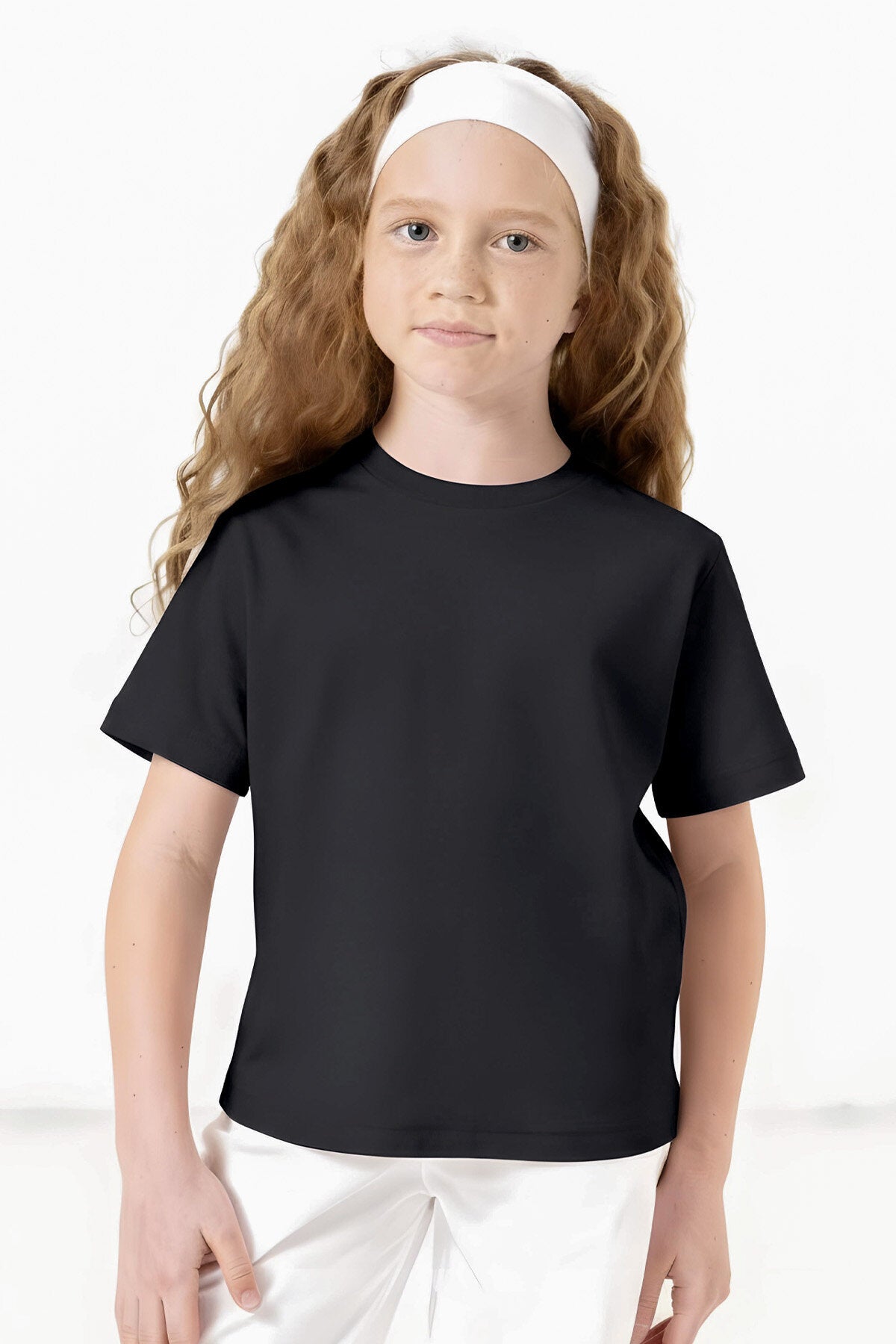 Standart Fit Basic O Yaka 5'li Paket Unisex Çocuk T-Shirt - 11328