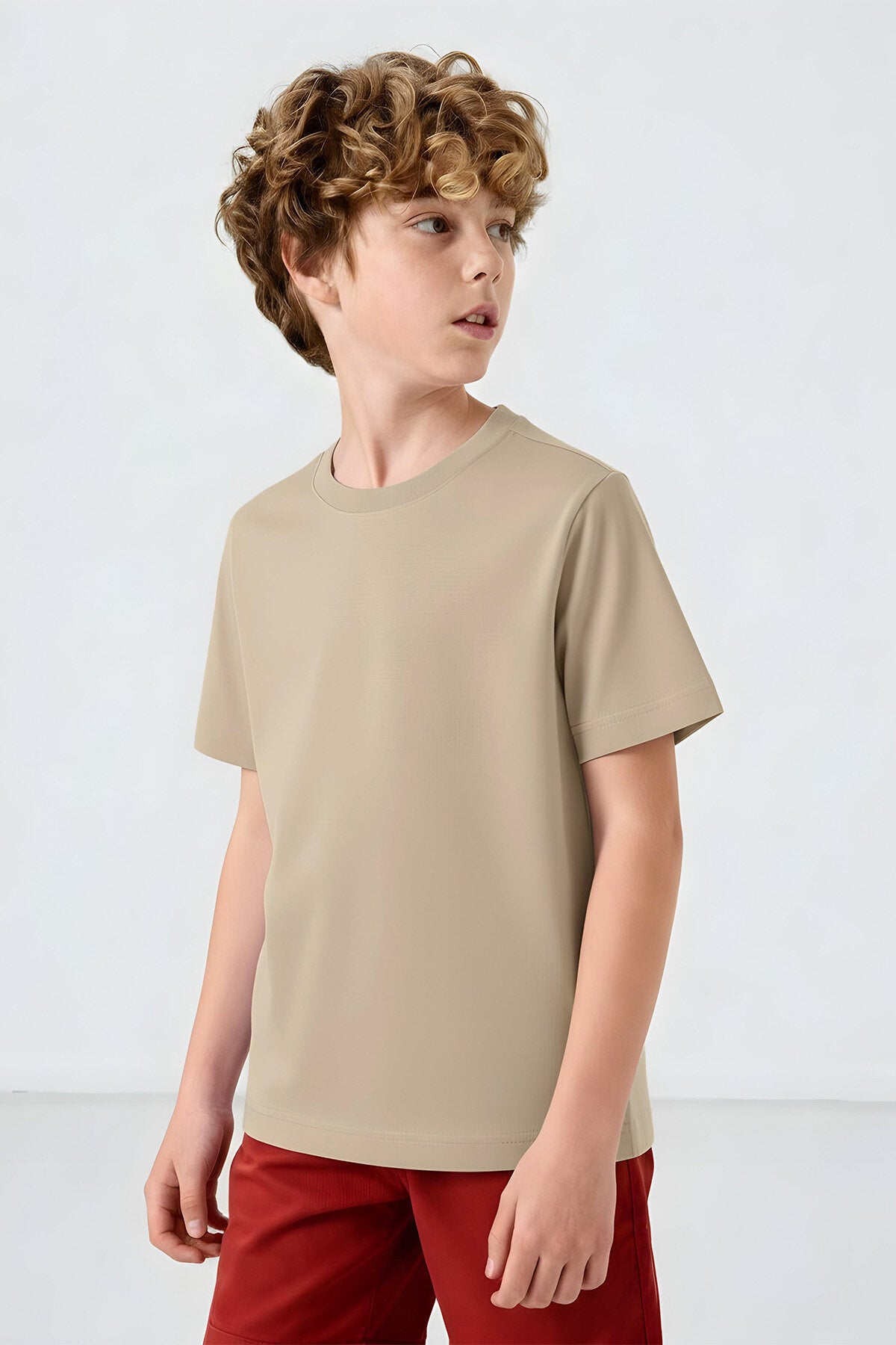 Standart Fit Basic O Yaka 5'li Paket Unisex Çocuk T-Shirt - 11328