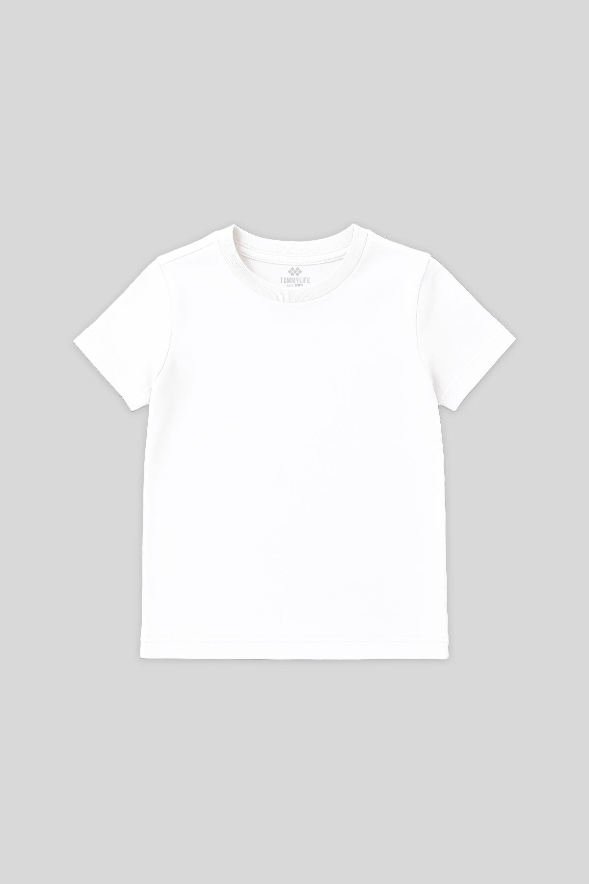 Standart Fit Basic O Yaka 2'li Paket Siyah-Beyaz Unisex Çocuk T-Shirt - 11328